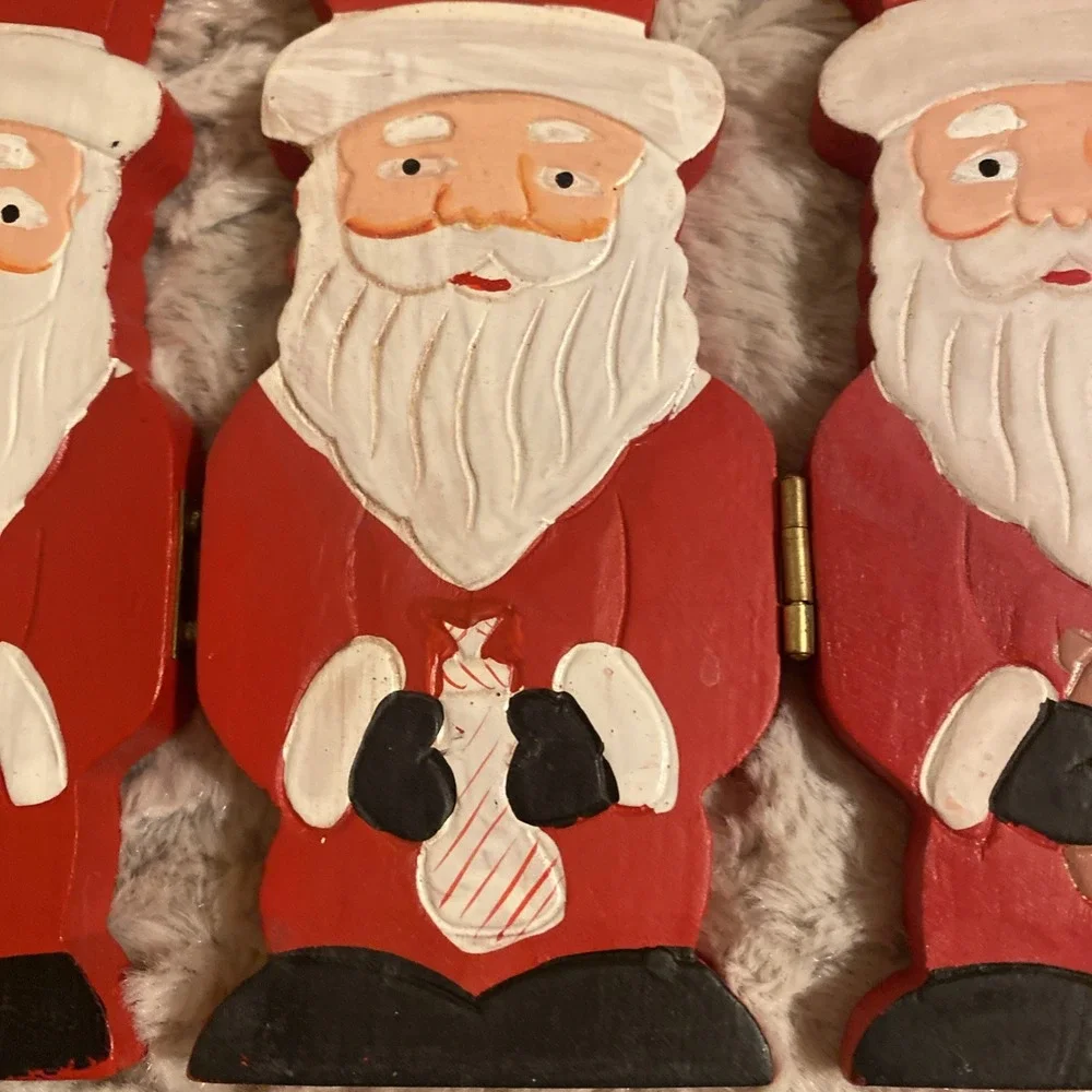World Bazaar Folded Hinged Santas